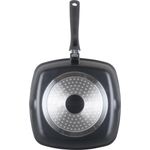 Casa si Gradina - Bucatarie si vesela - Vase pentru gatit - Tigai si seturi - Tigaie grill aluminiu + capac 28 x 4.5 cm - Infinity.ro