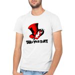 Fashion, accesorii si bijuterii - Barbati - Imbracaminte - Tricouri si bluze barbati - Tricou barbati Persona Evil Group Take Heart Kokoro, alb, marime 2XL - Infinity.ro