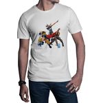 Fashion, accesorii si bijuterii - Barbati - Imbracaminte - Tricouri si bluze barbati - Tricou barbati Wolverine Thor Fortnite Dub Funny Battle Royale, alb, marime 2XL - Infinity.ro