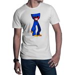 Fashion, accesorii si bijuterii - Barbati - Imbracaminte - Tricouri si bluze barbati - Tricou barbati Huggy Wuggy Toy Huge Horror Monster Devil, alb, marime 2XL - Infinity.ro