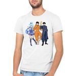 Fashion, accesorii si bijuterii - Barbati - Imbracaminte - Tricouri si bluze barbati - Tricou barbati Fire Force Kusakabe Animeeater Konosuba, alb, marime 2XL - Infinity.ro