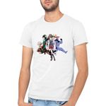 Fashion, accesorii si bijuterii - Barbati - Imbracaminte - Tricouri si bluze barbati - Tricou barbati Trinity Seven Kazama Levi My Hero Academia Alchemy, alb, marime 2XL - Infinity.ro