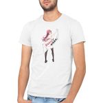 Fashion, accesorii si bijuterii - Barbati - Imbracaminte - Tricouri si bluze barbati - Tricou barbati Trinity Seven Asami Lilith Magic School Anime, alb, marime 2XL - Infinity.ro