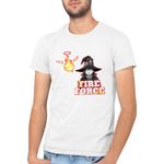 Fashion, accesorii si bijuterii - Barbati - Imbracaminte - Tricouri si bluze barbati - Tricou barbati Fire Force Maki Oze Wizard Merlin, alb, marime 2XL - Infinity.ro