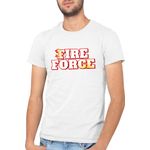 Fashion, accesorii si bijuterii - Barbati - Imbracaminte - Tricouri si bluze barbati - Tricou barbati Fire Force Human Super Power, alb, marime 2XL - Infinity.ro