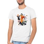 Fashion, accesorii si bijuterii - Barbati - Imbracaminte - Tricouri si bluze barbati - Tricou barbati Fire Force Maki Naruto Haikyuu Hinata Kuroko, alb, marime 2XL - Infinity.ro