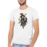 Fashion, accesorii si bijuterii - Barbati - Imbracaminte - Tricouri si bluze barbati - Tricou barbati Fire Force Wizard Powers Anime, alb, marime 2XL - Infinity.ro