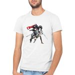 Fashion, accesorii si bijuterii - Barbati - Imbracaminte - Tricouri si bluze barbati - Tricou barbati Twin Star Exorcists Enmadou Fantasy Katana Love, alb, marime 2XL - Infinity.ro