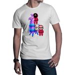Fashion, accesorii si bijuterii - Barbati - Imbracaminte - Tricouri si bluze barbati - Tricou barbati Squid Game Fortnite Piniatta Issac Crying Multiplayer, alb, marime 2XL - Infinity.ro