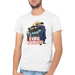 Fashion, accesorii si bijuterii - Barbati - Imbracaminte - Tricouri si bluze barbati - Tricou barbati Fire Force Kusakabe MagyarAnime, alb, marime 2XL - Infinity.ro