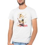 Fashion, accesorii si bijuterii - Barbati - Imbracaminte - Tricouri si bluze barbati - Tricou barbati Madoka Magica Tomoe Mami Gun Magical Girl, alb, marime 2XL - Infinity.ro