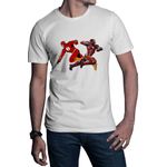 Fashion, accesorii si bijuterii - Barbati - Imbracaminte - Tricouri si bluze barbati - Tricou barbati Flash Ironman Jump Speed Power Fast Arrowverse, alb, marime 2XL - Infinity.ro