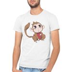 Fashion, accesorii si bijuterii - Barbati - Imbracaminte - Tricouri si bluze barbati - Tricou barbati Kamisama Kiss Hinata Monkey Cute Anime, alb, marime 2XL - Infinity.ro