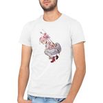 Fashion, accesorii si bijuterii - Barbati - Imbracaminte - Tricouri si bluze barbati - Tricou barbati Madoka Magica Kaname Bow Fine Girl, alb, marime 2XL - Infinity.ro