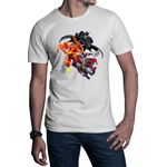 Fashion, accesorii si bijuterii - Barbati - Imbracaminte - Tricouri si bluze barbati - Tricou barbati Flash Batman Thor Multiverse Super Powers Fight Toys, alb, marime 2XL - Infinity.ro