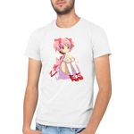 Fashion, accesorii si bijuterii - Barbati - Imbracaminte - Tricouri si bluze barbati - Tricou barbati Madoka Magica Kaname Friends Save Univserse Drama, alb, marime 2XL - Infinity.ro