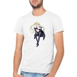 Fashion, accesorii si bijuterii - Barbati - Imbracaminte - Tricouri si bluze barbati - Tricou barbati Trinity Seven Sherlock Lieselotte Detective Loli Girl, alb, marime 2XL - Infinity.ro
