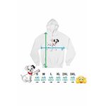 Fashion, accesorii si bijuterii - Femei - Imbracaminte femei - Hanorace femei - Hanorac Femei 101 Dalmatieni Patch Catelus Dalmatian, alb, marime 2XL - Infinity.ro
