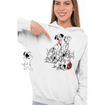 Fashion, accesorii si bijuterii - Femei - Imbracaminte femei - Hanorace femei - Hanorac Femei 101 Dalmatieni Pongo Perdita Joaca Catelusi, alb, marime 2XL - Infinity.ro