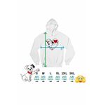 Fashion, accesorii si bijuterii - Femei - Imbracaminte femei - Hanorace femei - Hanorac Femei 101 Dalmatieni Pongo Perdita Love Catei, alb, marime 2XL - Infinity.ro