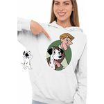 Fashion, accesorii si bijuterii - Femei - Imbracaminte femei - Hanorace femei - Hanorac Femei 101 Dalmatieni Roger Pongo Catel Dalmatian, alb, marime 2XL - Infinity.ro