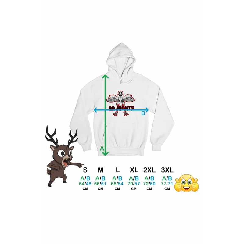 Fashion, accesorii si bijuterii - Femei - Imbracaminte femei - Hanorace femei - Hanorac Femei 99 Nights Bufnita Roblox, alb, marime 2XL - Infinity.ro