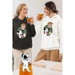Fashion, accesorii si bijuterii - Femei - Imbracaminte femei - Hanorace femei - Hanorac Femei 101 Dalmatieni Roger Pongo Catel Dalmatian, alb, marime 2XL - Infinity.ro