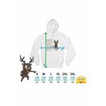 Fashion, accesorii si bijuterii - Femei - Imbracaminte femei - Hanorace femei - Hanorac Femei 99 Nights Cerb Sorry Roblox, alb, marime 2XL - Infinity.ro