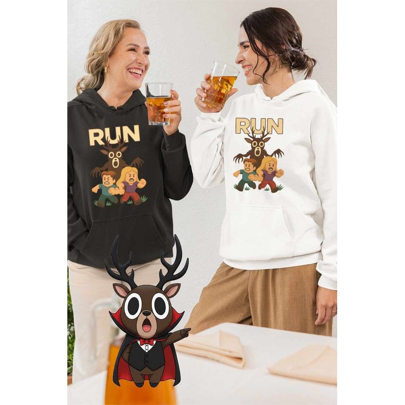 Fashion, accesorii si bijuterii - Femei - Imbracaminte femei - Hanorace femei - Hanorac Femei 99 Nights Run Roblox, alb, marime 2XL - Infinity.ro