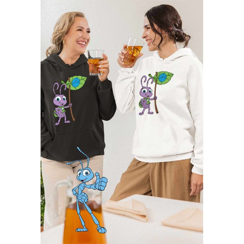 Fashion, accesorii si bijuterii - Femei - Imbracaminte femei - Hanorace femei - Hanorac Femei A Bugs Life Aventuri la Firul Ierbii Dot, alb, marime 2XL - Infinity.ro