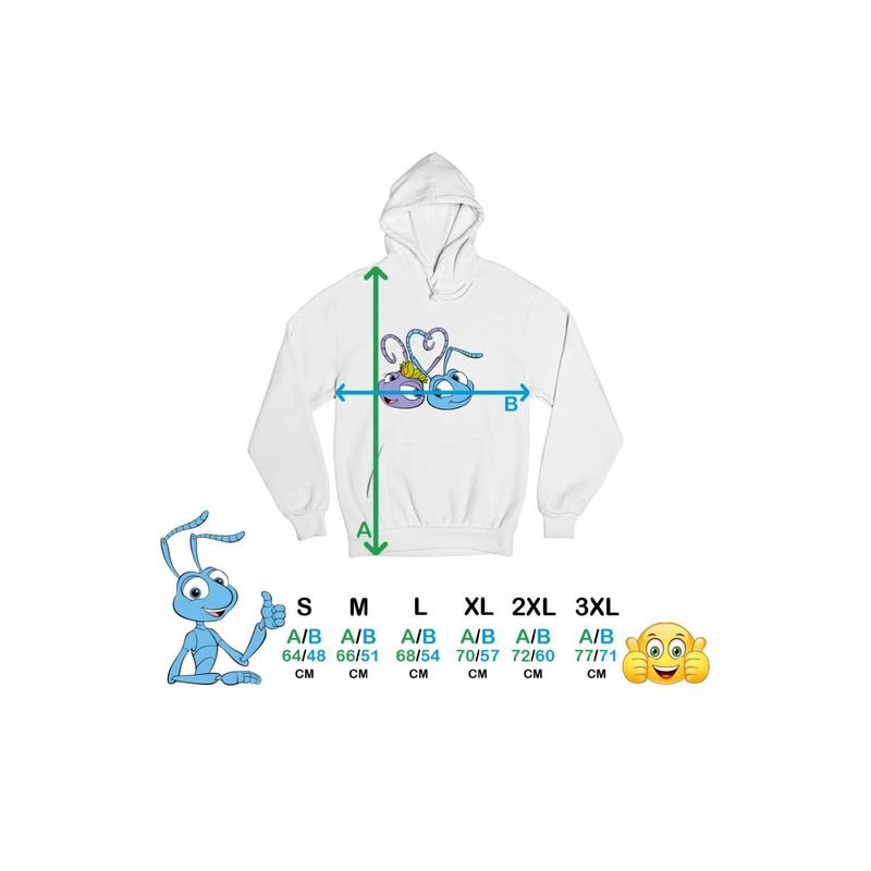 Fashion, accesorii si bijuterii - Femei - Imbracaminte femei - Hanorace femei - Hanorac Femei A Bugs Life Flik Atta Furnici, alb, marime 2XL - Infinity.ro