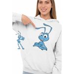 Fashion, accesorii si bijuterii - Femei - Imbracaminte femei - Hanorace femei - Hanorac Femei A Bugs Life Flik Furnica, alb, marime 2XL - Infinity.ro