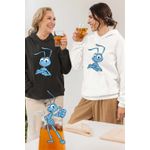 Fashion, accesorii si bijuterii - Femei - Imbracaminte femei - Hanorace femei - Hanorac Femei A Bugs Life Flik Furnica, alb, marime 2XL - Infinity.ro