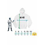 Fashion, accesorii si bijuterii - Femei - Imbracaminte femei - Hanorace femei - Hanorac Femei AC/DC Merch ACDC, alb, marime 2XL - Infinity.ro