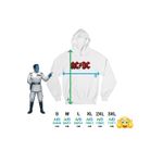 Fashion, accesorii si bijuterii - Femei - Imbracaminte femei - Hanorace femei - Hanorac Femei ACDC Rock Party AC DC Merch, alb, marime 2XL - Infinity.ro