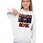 Fashion, accesorii si bijuterii - Femei - Imbracaminte femei - Hanorace femei - Hanorac Femei ACDC Merch All Gang AC/DC, alb, marime 2XL - Infinity.ro