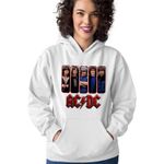 Fashion, accesorii si bijuterii - Femei - Imbracaminte femei - Hanorace femei - Hanorac Femei ACDC Merch All Gang AC/DC, alb, marime 2XL - Infinity.ro