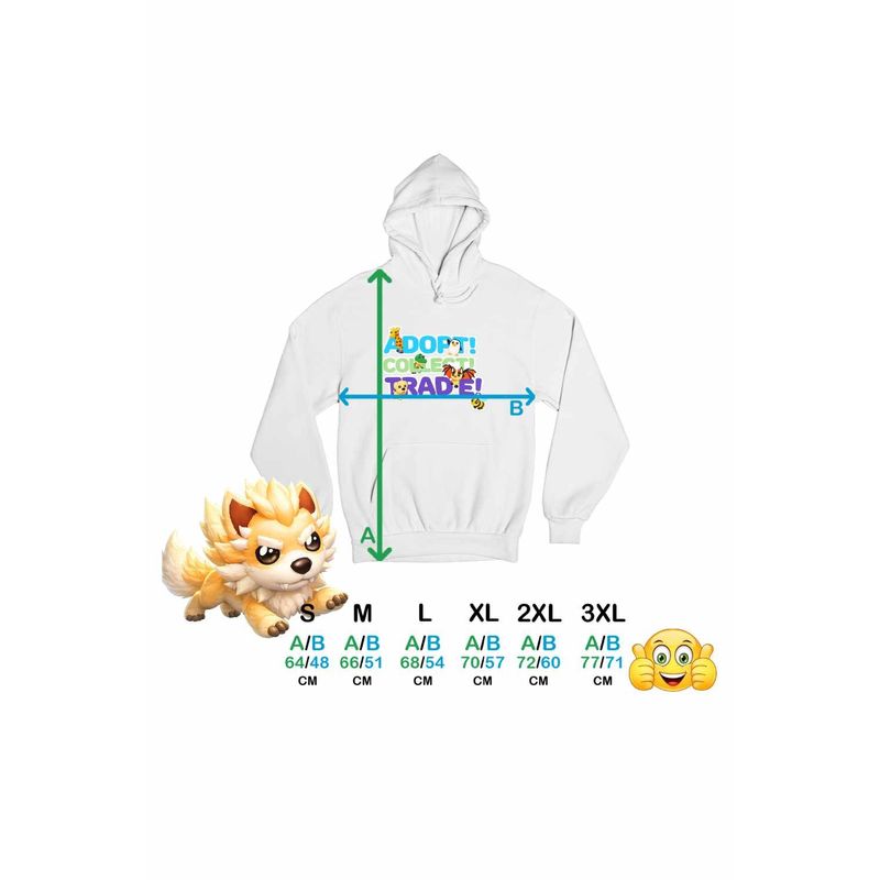 Fashion, accesorii si bijuterii - Femei - Imbracaminte femei - Hanorace femei - Hanorac Femei Adopt Me Roblox Game, alb, marime 2XL - Infinity.ro