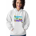 Fashion, accesorii si bijuterii - Femei - Imbracaminte femei - Hanorace femei - Hanorac Femei Adopt Me Roblox Game, alb, marime 2XL - Infinity.ro