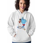 Fashion, accesorii si bijuterii - Femei - Imbracaminte femei - Hanorace femei - Hanorac Femei Aladdin Duhul Lampii Genie Lamp Aladin Duh, alb, marime 2XL - Infinity.ro