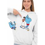 Fashion, accesorii si bijuterii - Femei - Imbracaminte femei - Hanorace femei - Hanorac Femei Aladdin Duhul Lampii Genie Lamp Aladin Duh, alb, marime 2XL - Infinity.ro