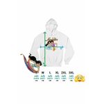 Fashion, accesorii si bijuterii - Femei - Imbracaminte femei - Hanorace femei - Hanorac Femei Aladdin Jasmine Covor Fermecat Printesa, alb, marime 2XL - Infinity.ro