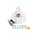 Fashion, accesorii si bijuterii - Femei - Imbracaminte femei - Hanorace femei - Hanorac Femei Aladdin Jasmine Valentines Day Love Dragobete Cuplu, alb, marime 2XL - Infinity.ro