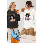 Fashion, accesorii si bijuterii - Femei - Imbracaminte femei - Hanorace femei - Hanorac Femei Aladdin Lampa Fermecata Ali Baba Aladin, alb, marime 2XL - Infinity.ro