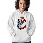Fashion, accesorii si bijuterii - Femei - Imbracaminte femei - Hanorace femei - Hanorac Femei Alba ca Zapada Love, alb, marime 2XL - Infinity.ro