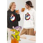 Fashion, accesorii si bijuterii - Femei - Imbracaminte femei - Hanorace femei - Hanorac Femei Alba ca Zapada Love, alb, marime 2XL - Infinity.ro
