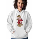Fashion, accesorii si bijuterii - Femei - Imbracaminte femei - Hanorace femei - Hanorac Femei Alba ca Zapada Piticul Morocanos, alb, marime 2XL - Infinity.ro
