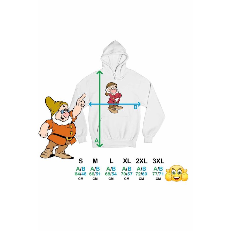 Fashion, accesorii si bijuterii - Femei - Imbracaminte femei - Hanorace femei - Hanorac Femei Alba ca Zapada Piticul Morocanos, alb, marime 2XL - Infinity.ro