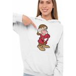 Fashion, accesorii si bijuterii - Femei - Imbracaminte femei - Hanorace femei - Hanorac Femei Alba ca Zapada Piticul Morocanos, alb, marime 2XL - Infinity.ro