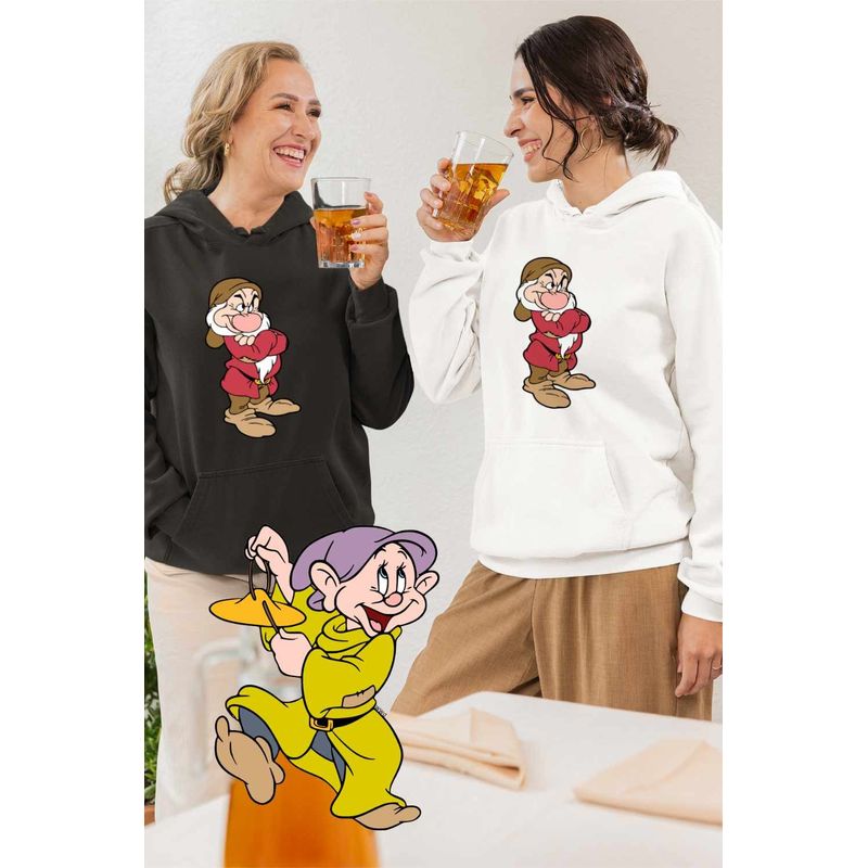 Fashion, accesorii si bijuterii - Femei - Imbracaminte femei - Hanorace femei - Hanorac Femei Alba ca Zapada Piticul Morocanos, alb, marime 2XL - Infinity.ro